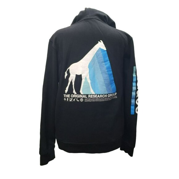 Lifted Research Group Black Giraffe Pullover Hoodie Sweatshirt LRG & Co Mens L - Picture 4 of 12